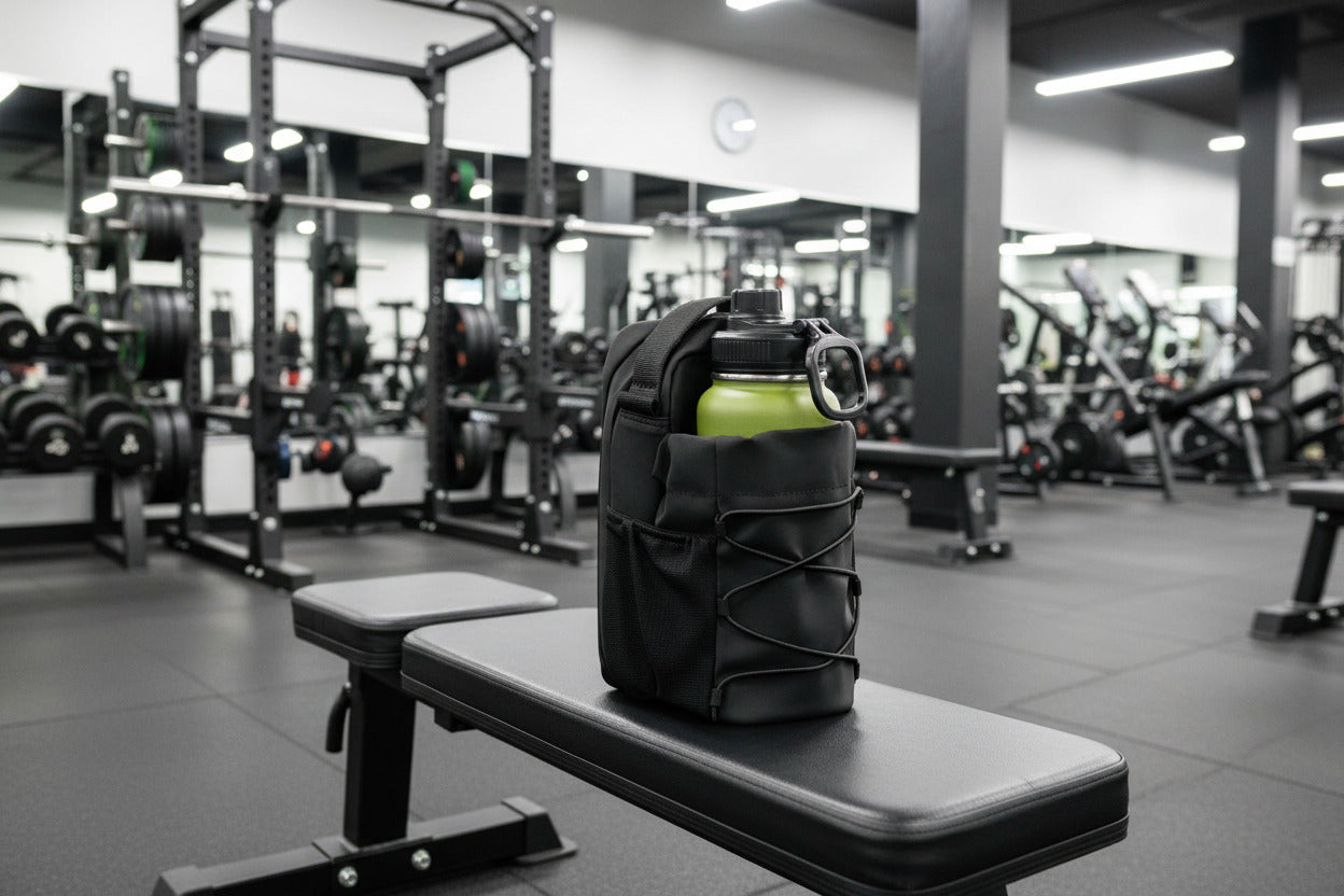 Magnetic Gym Bag For Men And Women with Water Bottle Holder